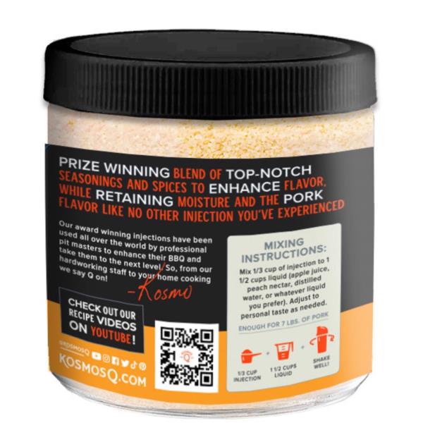 Kosmos Q Injections Original Pork Marinade Mix 16 Oz