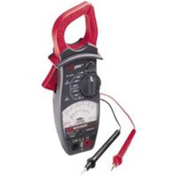 Analog Clamp Meter 4 Func 8 Range W/LockJaw Safety Tests AC/DC Volt AC Current Resist Manual 1/Each