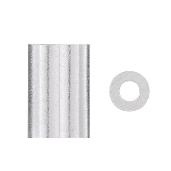 National Hardware N100-304 Ferrule and Stop Aluminum 3/16 in. - Quantity 1