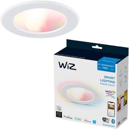 WiZ Connected Color High Lumen 6 Retrofit Downlight 2700K - 6500K + RGB 16 Million Colors Smart Control with WiZ App Compatible with Alexa Googl