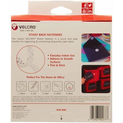 Velcro® Brand Sticky Back 15Ft X 3/4In Roll White
