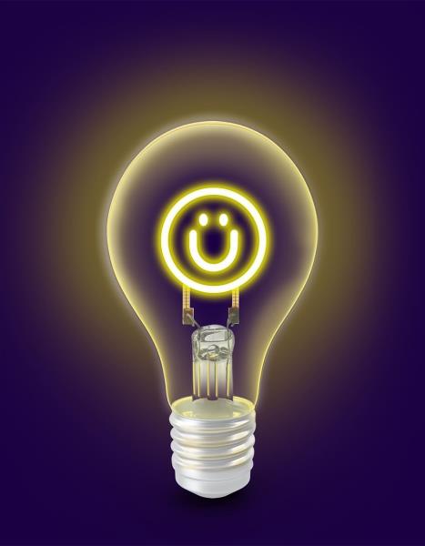 JARV - Smiley Face Shape Illumination Filament LED Bulb  Trndy Tech 2W (60W Equivalent) E26 Base