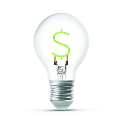 JARV - Dollar Shape Illumination Filament LED Bulb  Trndy Tech 2W (60W Equivalent) E26 Base